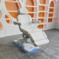 Table de massage inclinable électrique moderne à 4 moteurs pour salon de beauté, lit de spa pivotant pour soins cosmétiques et cils, haute qualité