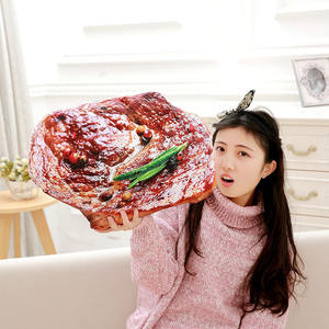 个性化面包抱枕毛绒礼品毛绒玩具仿真3D模拟软黄油吐司软玩具抱枕面包 - Product Image 3