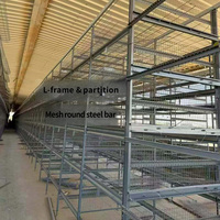Cage d'élevage de poulets multicouche complète avec accessoires pour l'élevage intensif de volailles en batterie