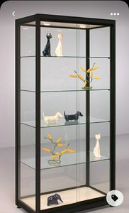 Tùy chỉnh phụ tùng ô tô dẫn ánh sáng kính Showcase có thể khóa hiển thị Rack cho showroom sử dụng - Product Image 4