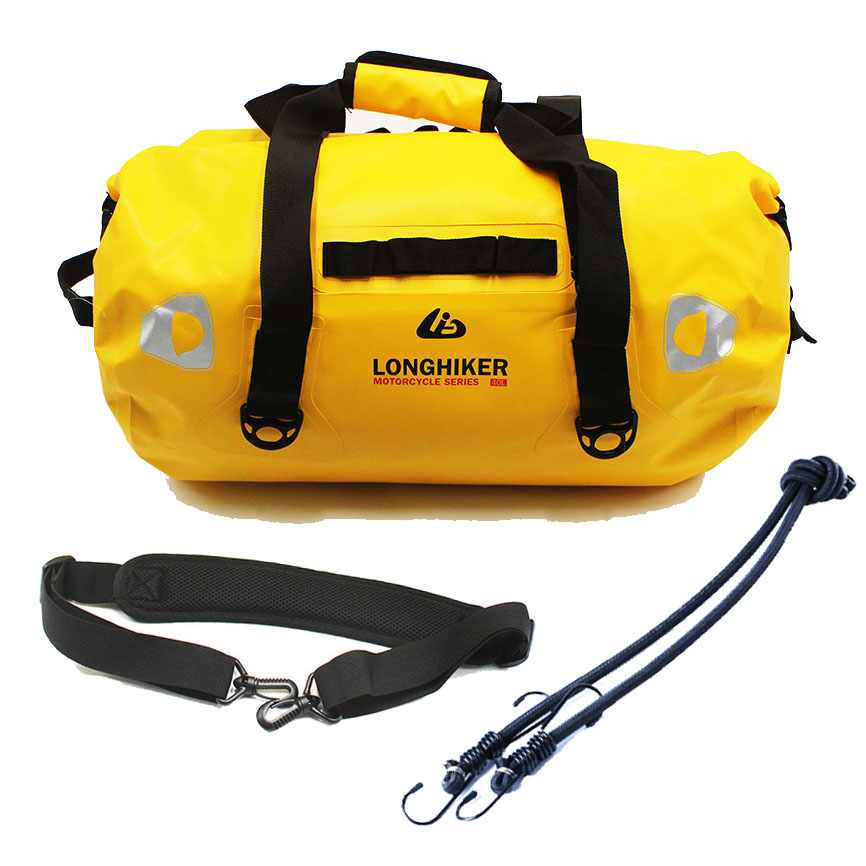 Кроссовая Задняя сумка из ПВХ для мотоцикла, водонепроницаемые боковые сумки для мотоцикла
