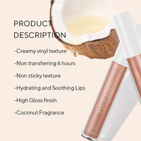 Quantité minimale de commande bas Crystal Lipgloss Brillant à lèvres scintillant à changement de couleur logo personnalisé Brillant à lèvres repulpant pour les lèvres mignon Brillant à lèvres végétalien de marque privée