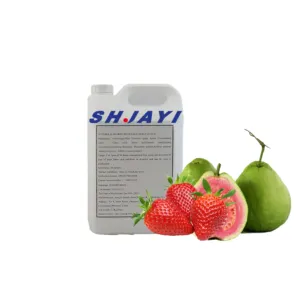 गर्म बेच पेय आधार नई 50 बार SHJAYI ध्यान केंद्रित स्ट्रॉबेरी और अमरूद रस सिरप नाशपाती स्वाद शीतल पेय सूत्र