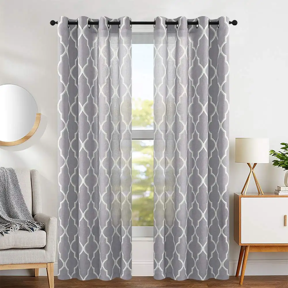 2019 de alta calidad de lujo europeo cortinas romántico, bordado windows/cortinas de la habitación