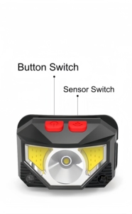 Lampe Frontale Torche, Lampe Frontale LED Rechargeable à Lumens avec Lumière Blanche et Rouge, Lampe Frontale Étanche avec Détecteur de Mouvement, 8 Modes - Product Image 3
