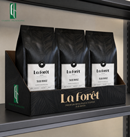 Sacs à café imprimés sur mesure, pochettes à café à fond plat avec valve, 2 kg, 1 lb, 5 lb, grande capacité, pochette de stockage robuste pour grains torréfiés