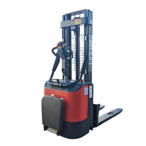 RELILIFT <span class=keywords><strong>Stacker</strong></span> Elektrik Tiang Dua Tingkat yang Kokoh, Tinggi Maksimum 2m, Muatan Kontainer 1,5 Ton, Baterai Asam Timbal - Product Image 1