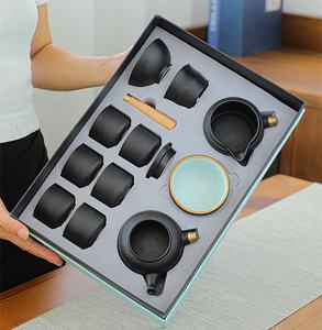 Nouveau produit : 10 pièces de services à thé classiques chinois, magnifiques ensembles de salon en porcelaine avec tasse maîtresse - Product Image 2