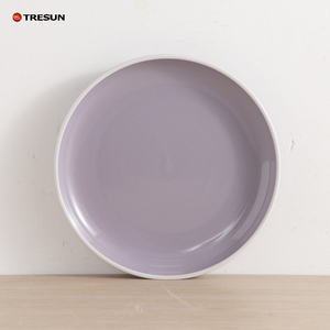 18 Piece Sample Available Restaurant <b>Dinnerware</b> <b>Sets</b> White Edge Ceramic Tableware <b>Set</b> Light Purple Modern <b>Dinnerware</b> <b>Set</b> <b>for</b> <b>6</b> - Product Image 4