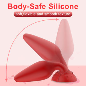 New Rose <span class=keywords><strong>Cone</strong></span> tre pezzi Silicone Plug anale aspirazione Butt Plug masturbazione giocattolo del sesso per l'uomo - Product Image 5