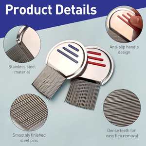 หวีโลหะกำจัดเหาสำหรับเด็ก ทำจากสแตนเลสอย่างดี ขายส่ง - Product Image 4