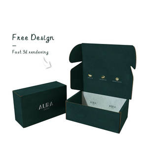 Boîtes en carton recyclables personnalisées imprimées métallisées pour l'expédition de vêtements, cadeaux, chaussures, chapeaux, boîtes de courrier pour banqueurs - Product Image 5