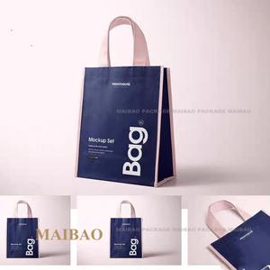 ถุงผ้าที่นำกลับมาใช้ใหม่เป็นมิตรกับสิ่งแวดล้อมถุงของชำแบบใช้ซ้ำได้พร้อมโลโก้ผ้าใบและปอกระเจาพิมพ์ลายสำหรับช้อปปิ้งและของขวัญ - Product Image 5