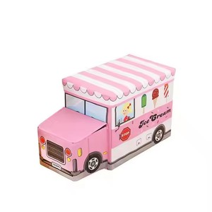 Taburete de almacenamiento <span class=keywords><strong>plegable</strong></span> contemporáneo para niños, Banco de cuero de PVC impermeable moderno para el hogar, apartamento, <span class=keywords><strong>cocina</strong></span>, uso en el parque - Product Image 5