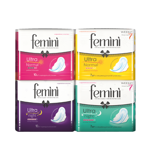 Toallas Sanitarias Femini Ultra Normal, 7 Unidades, Uso Diario, Absorbencia Media, Suaves y Transpirables, Toallas de Higiene Femenina - Product Image 1