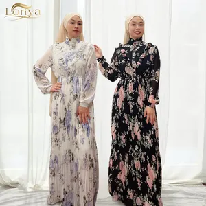2022 Princess women dress wholesale New arrival long sleeve Chiffon maxi dress for women islamic casual Dress abaya New arrival