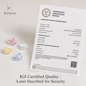 Diamanti Sintetici Colorati di Varie Forme Certificati IGI da 0,5-5,0 Carati Taglio Rosa per Creazione di Gioielli Pietre Sciolte all'Ingrosso - Product Image 4
