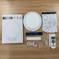 Plafonnier LED moderne minimaliste à montage en surface, rechargeable avec détecteur de mouvement pour les escaliers, les couloirs, les entrepôts, les entrées de maison