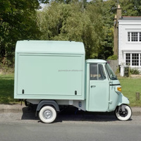 Tricycle électrique rétro pour la vente de nourriture, bar mobile, restauration rapide, mini camion à bière, camion à glaces, camion à café à vendre