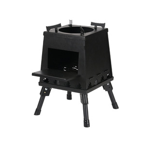 Stainless Steel Folding Camp Stove Portable Lightweight Outdoor Cooking Heater For <b>Camping</b> <b>Hiking</b> Travel Use - Product Image 2