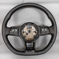 Volant de direction universel en cuir pour Volkswagen Golf 5R 6R 7R MK7.5 Touareg Vento CC