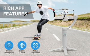 Stabilisateur vidéo pour téléphone portable, stabilisateur à 3 axes, bâton de selfie automatique avec trépied pour smartphone - Product Image 2