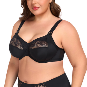 Soutien-gorge d'<span class=keywords><strong>allaitement</strong></span> <span class=keywords><strong>grande</strong></span> <span class=keywords><strong>taille</strong></span> personnalisé en usine, de haute qualité, sexy, en dentelle, sans rembourrage, à armatures, couvrant entièrement la poitrine - Product Image 4