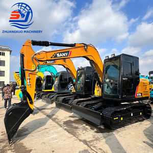 Excavadora de cadenas Sany SY75 usada de alta calidad con martillo hidráulico y bomba hidráulica en venta - Product Image 2