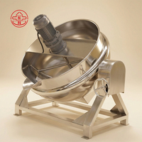 Marmite à soupe et sauce chili en acier inoxydable durable, grande capacité, personnalisable, avec agitation électrique, chauffage intégré, DongKe