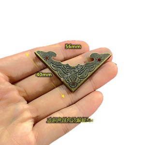 Chenxing Hardware Accessories Antique Bat Shape Metal <b>Corner</b> <b>Protector</b> Carbon Steel Retro Style For Wooden Box - Product Image 4