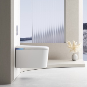 GOSE Y3 3/6L Protection intelligente contre les fuites de température pour femmes Nettoyage mural Toilette intelligente sans réservoir mural - Product Image 2