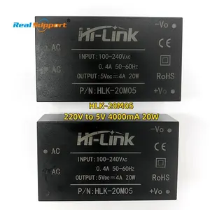 Original Hi-link 20M05 AC-DC entrée 110V 220V sortie 5V 4A 20W alimentations transformateur de carte d'alimentation Paypal accepter HLK-20M05