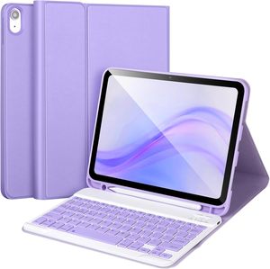 Funda para <span class=keywords><strong>iPad</strong></span> de 12.9/13 Pulgadas con Teclado Desmontable Retroiluminado, Soporte para Lápiz y Teclas Cuadradas, Cable de Carga con Interfaz Tipo C - Product Image 1