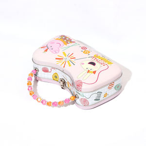 2024 nouveau sac en métal mignon <span class=keywords><strong>petit</strong></span> cochon motif avec poignée de couleur bonbon - Product Image 3