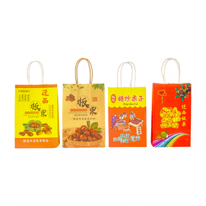 Thân thiện với môi tùy chỉnh in thực phẩm & Quà Tặng mua sắm túi giấy với Xoắn xử lý cho takeout - Product Image 6