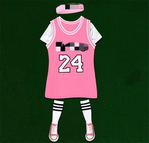 Vestidos de Baloncesto para Niños al por Mayor, Vestidos de Verano de Alta Calidad para Niñas Pequeñas y Adultas - Product Image 4