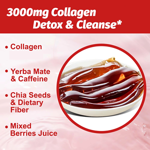 Jalea de Colágeno de Alta Calidad con Carbohidratos Totales y Polvo de Yerba Mate, Apoyo para la Limpieza Intestinal y la Concentración, Jalea de Colágeno de Pescado - Product Image 6