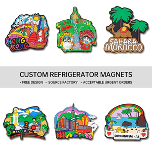 Aimant de réfrigérateur personnalisé en résine, souvenirs touristiques promotionnels en PVC, caoutchouc, silicone, 3D, 2D, aimant souple, prix de gros abordable - Product Image 4