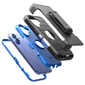 Custodia Robusta Antiurto in TPU+PC per <span class=keywords><strong>iPhone</strong></span> 16 con Clip da Cintura e Fondina - Product Image 5