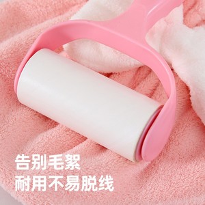Gorro para secar el cabello de 25x26cm de lana coralina con lazo para cabello largo, uso doméstico - Product Image 3