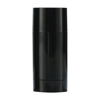 Emballage de déodorant personnalisé, étiquette personnalisée, 15 ml, 30 grammes, 50 ml, conteneur rond noir à visser, 75 grammes