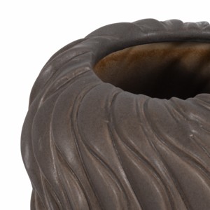 Vaso Alto Ondulato Testurizzato, Decorazione Scultorea per Soggiorno, Camera da Letto, Ufficio, Esposizione su Tavolo - Product Image 5