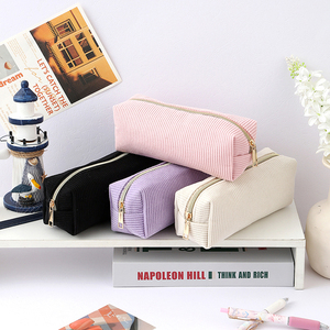 Vendita calda logo personalizzato velluto a coste astuccio <span class=keywords><strong>per</strong></span> scuola forniture grazioso astuccio Kawaii di grande capacità <span class=keywords><strong>per</strong></span> le ragazze - Product Image 3