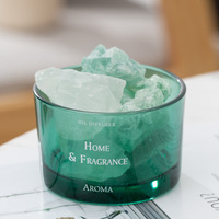 Diffuseur d'huile de parfum en pierre de cristal d'aromathérapie de cristal de maison de luxe Diffuseur de pierre de lave naturelle