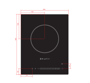 Système d'induction à brûleur unique à sortie unique - Product Image 1
