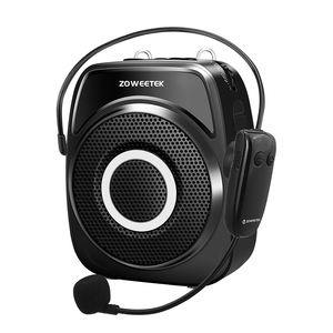 ZOWEETEK amplificateur de <span class=keywords><strong>voix</strong></span> d'enseignant 20W amplificateurs de <span class=keywords><strong>voix</strong></span> sans fil avec microphone de casque UHF amplificateur personnel d'enseignement Rechargeable - Product Image 1