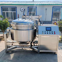 Grand autocuiseur automatique industriel Marmite à pression en acier inoxydable de 100 à 1000 litres chauffée à la vapeur
