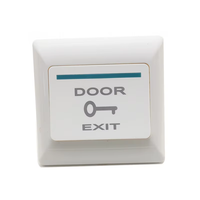 Botón de Salida para Control de Acceso Tipo 86, Montaje Superficial o Empotrado, Interruptor de Reinicio Automático, Plástico, IP65, 220V, Panel Eléctrico