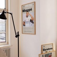 Affiche SQ Kylian Mbappé Real Madrid, Impression Football, Décoration Murale, Star du Football, Légende Sportive, Tableau sur Toile