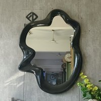 Miroirs muraux de maquillage en bois massif naturel 120x60cm, décoration de salle de bain, décoration de maison de luxe, livraison directe DDP
